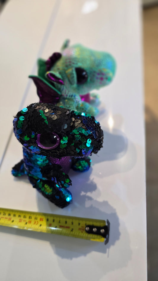 Beanie boos One dragon and one dinosaur