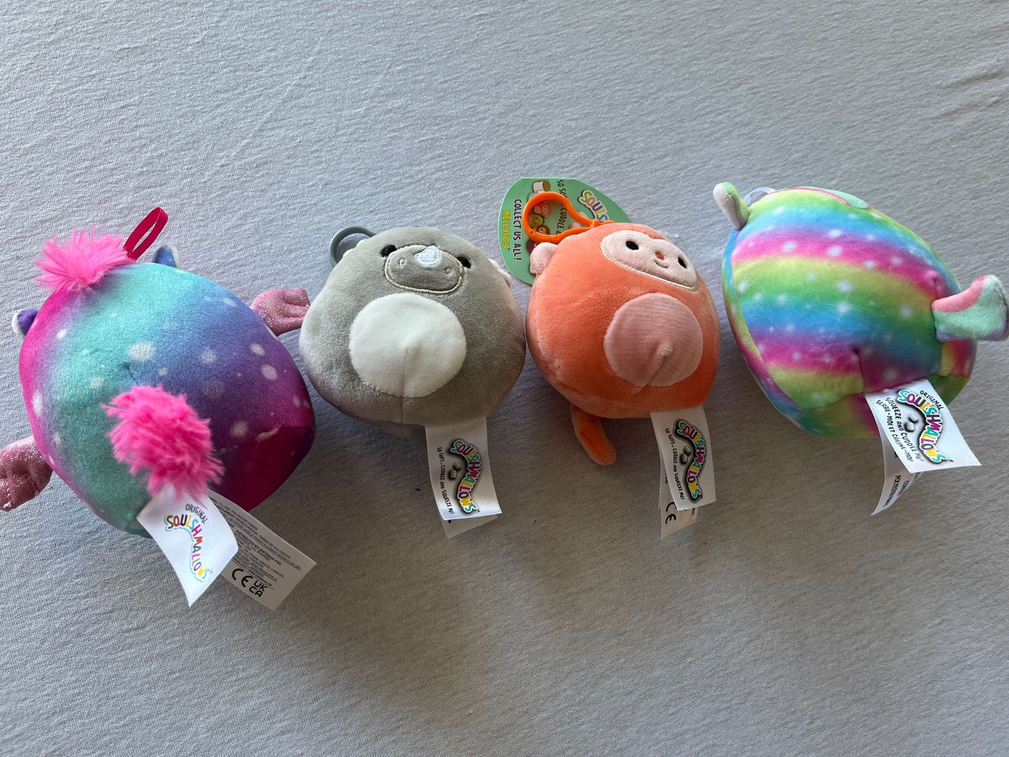 Squishmallow Bundle (2 small, 2 keychain)