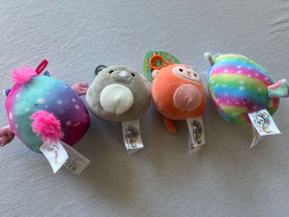 Squishmallow Bundle (2 small, 2 keychain)