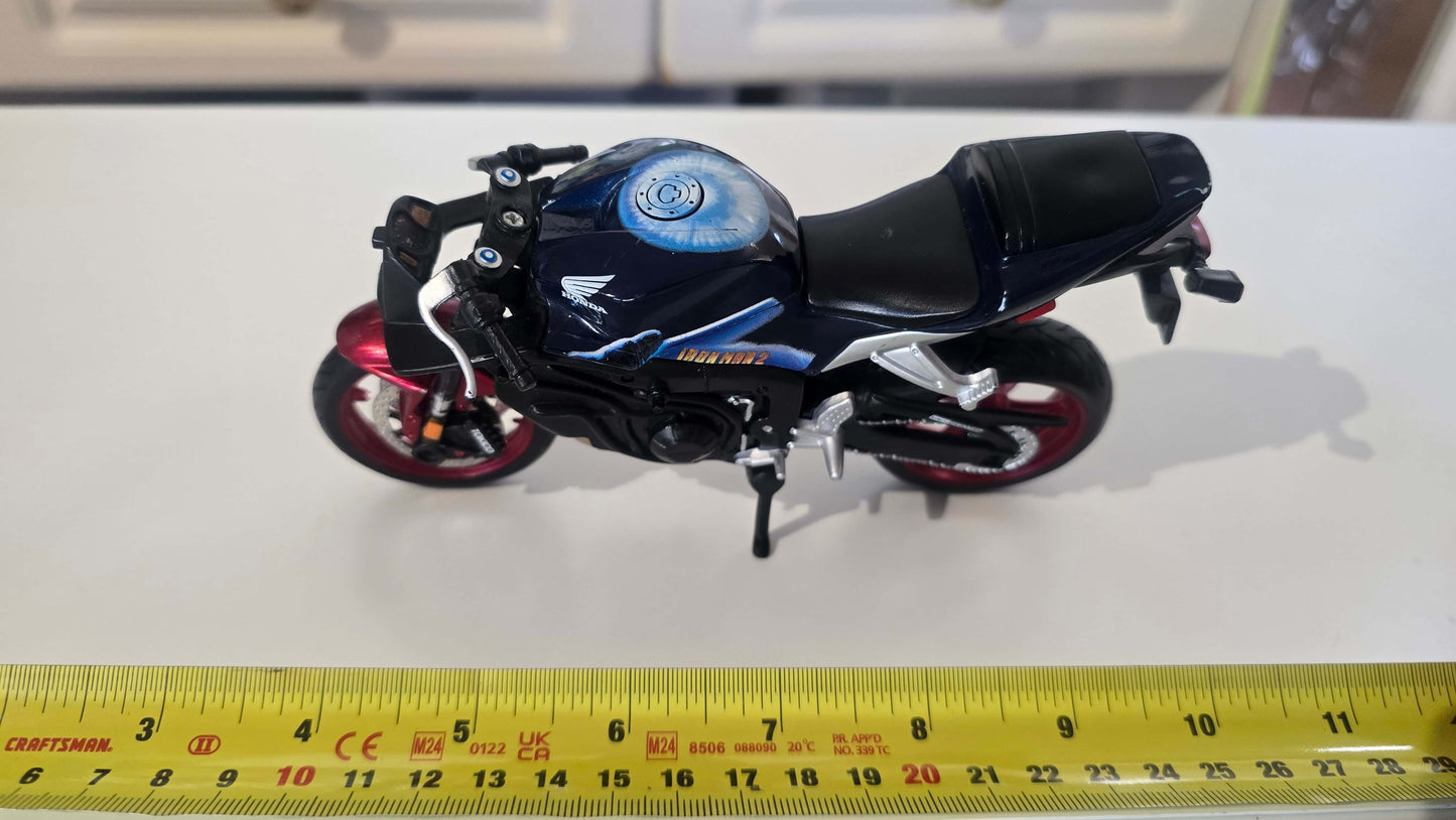 Iron man 2 motorbike and black panther car
