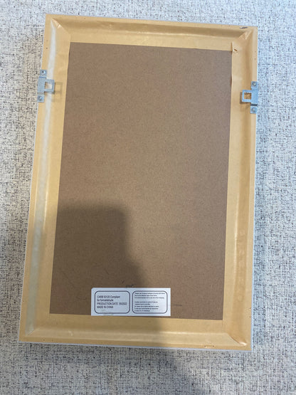 Framed construction site painting