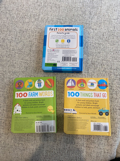 Set of 3 “100” books