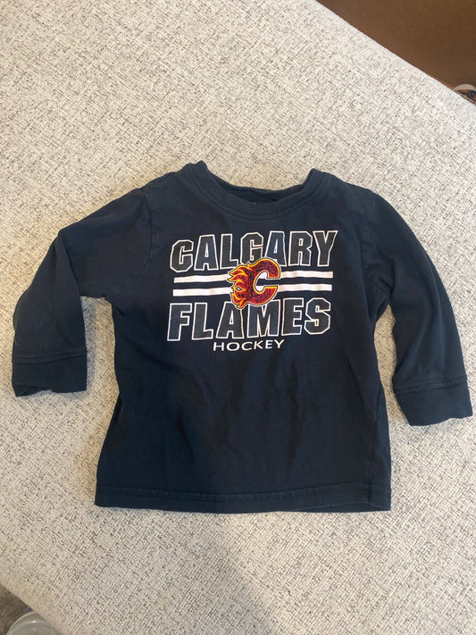 18 month Calgary Flames long sleeve , Kids 18 Month (12-18M)