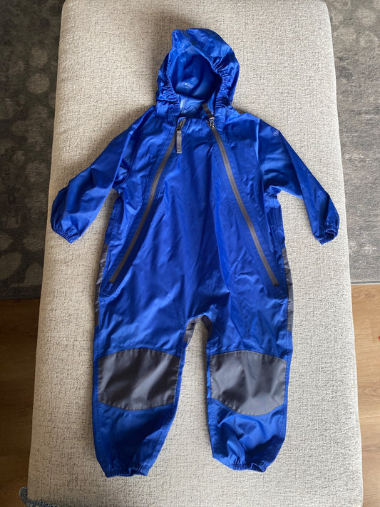 one piece rain suit with hood. Size 2T, Kids 2T