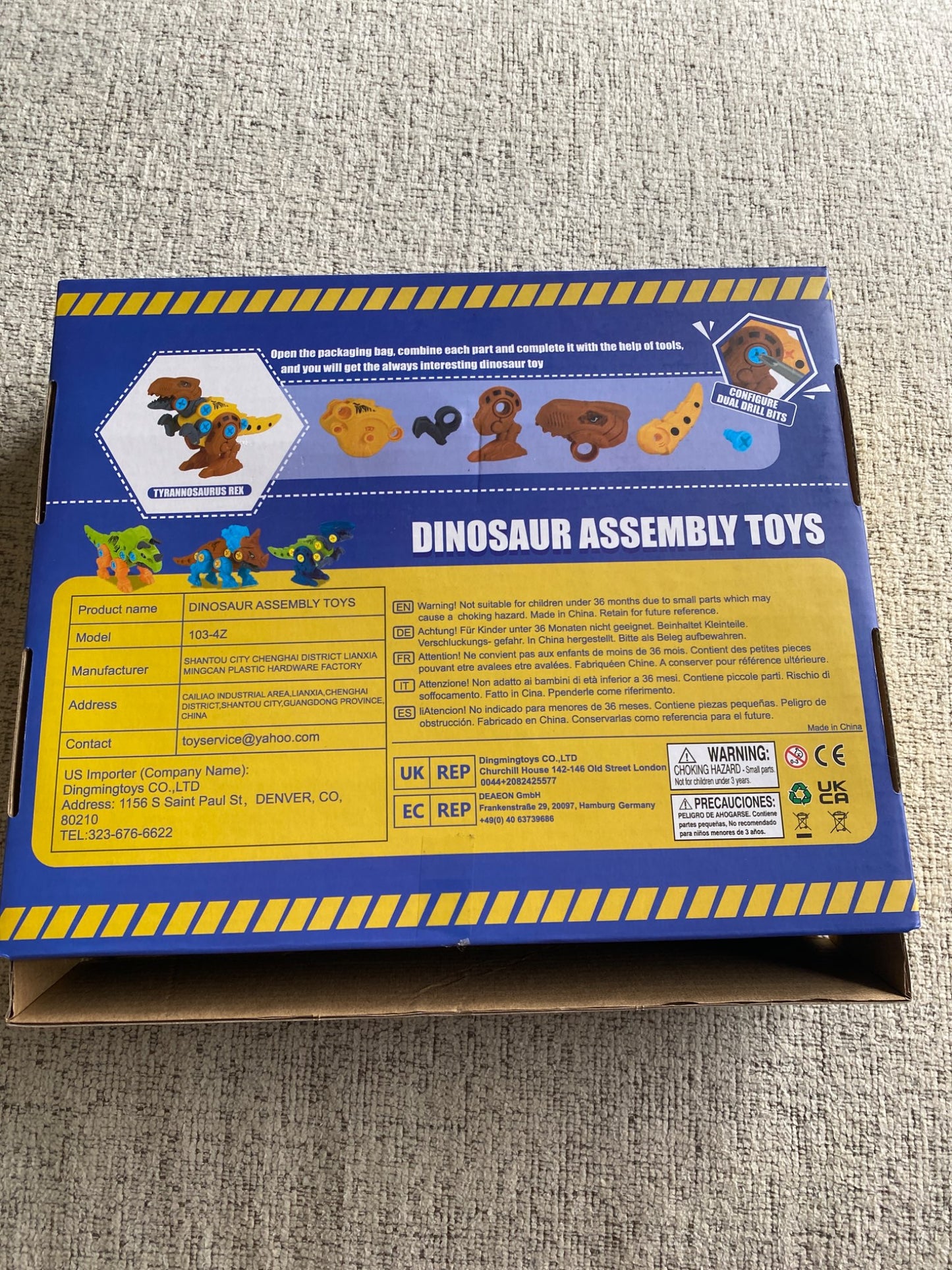 Dinosaur assembly toy