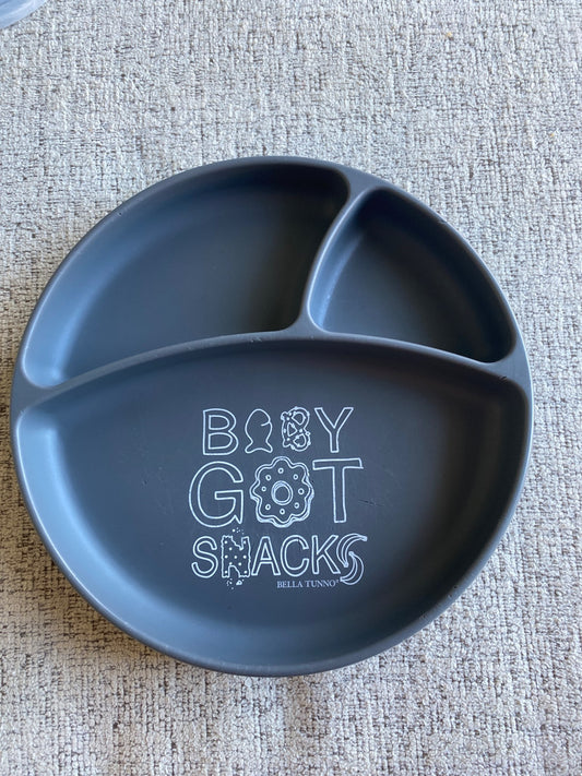 Silicone divides toddler suction plate