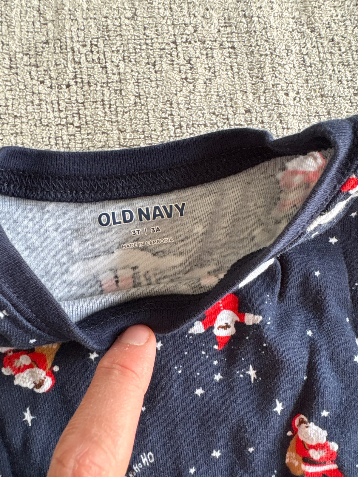 Set of 3 3T Christmas Pajamas, Kids 3T