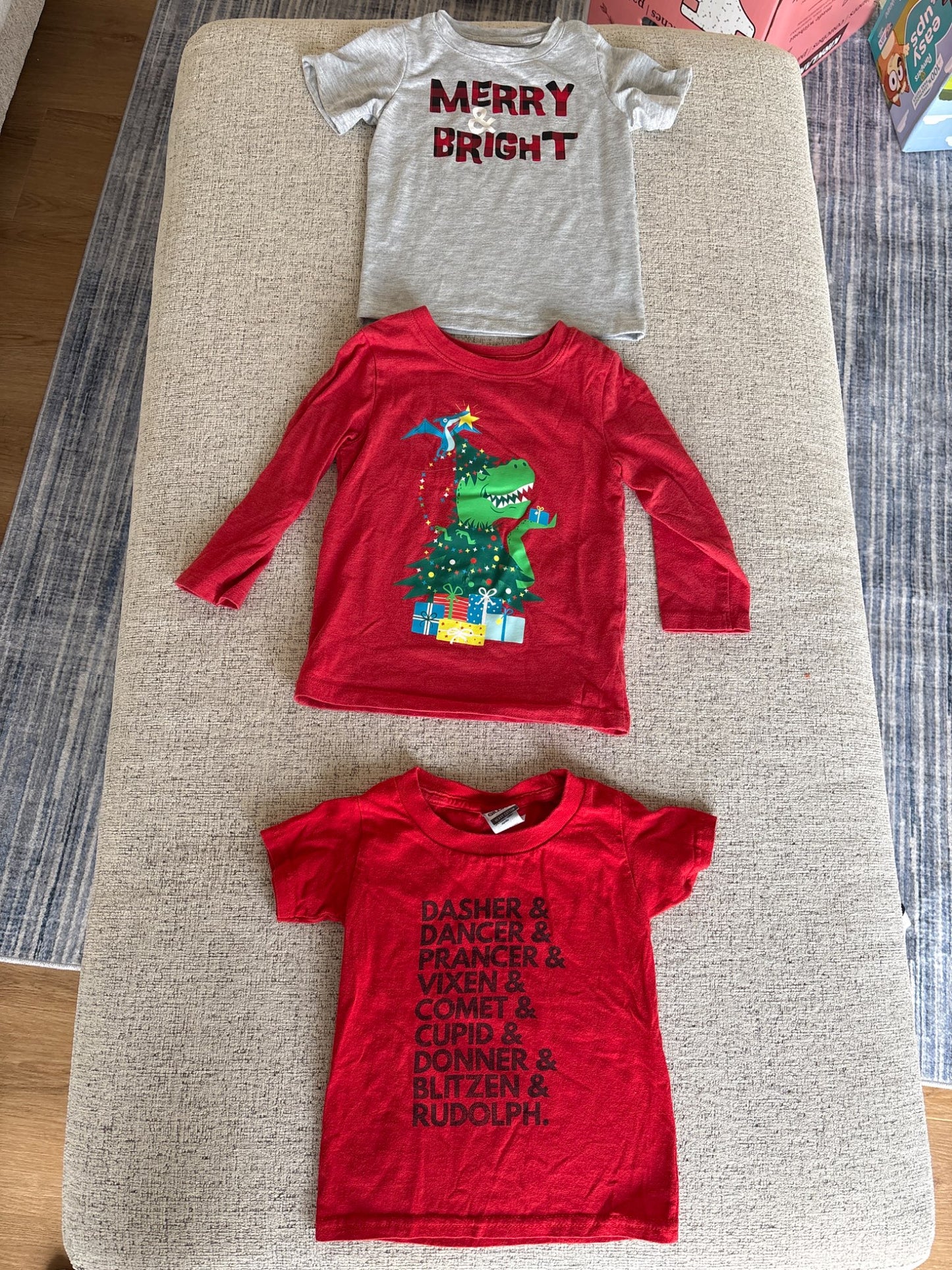 2T Set of 3 Christmas shirts , Kids 2T