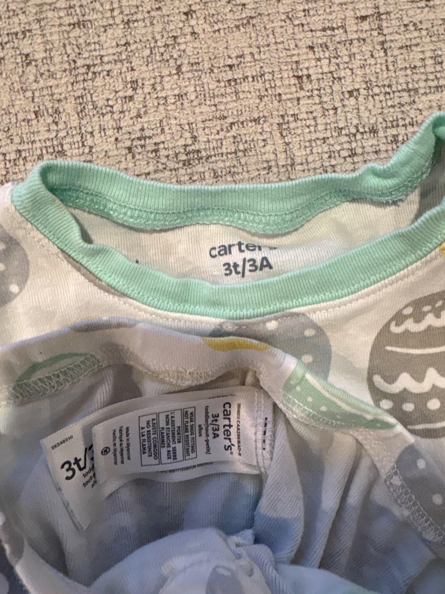 Carters 3T Easter Pajamas , Kids 3T