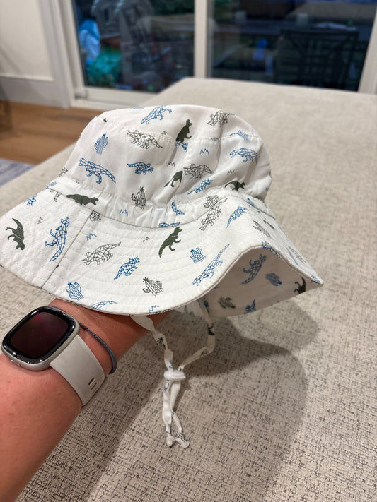 Jan and Jul Dino sun hat size Large