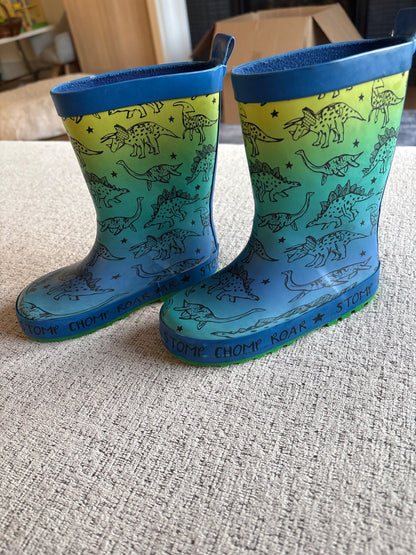 Size 8 Dino Rainboots, Shoes 8 (Toddler:2-4yr)