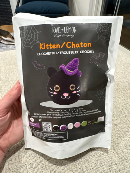 Brand new Halloween Kitten Crochet Kit