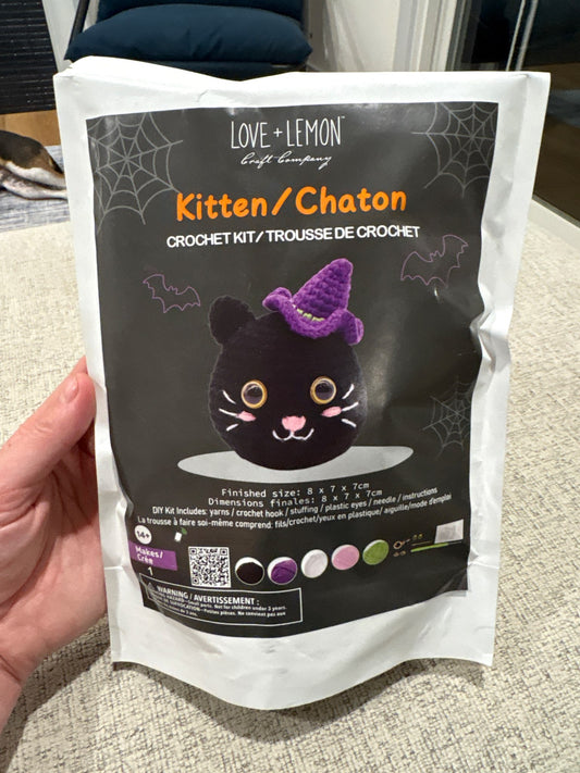 Brand new Halloween Kitten Crochet Kit