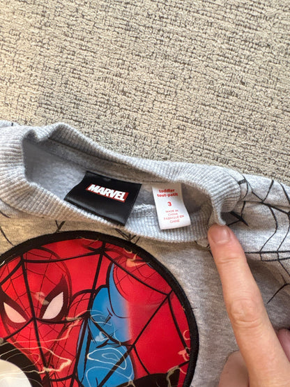 3T Spiderman Sweatsuit with hologram image, Kids 3T