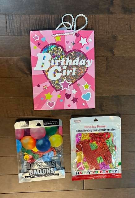 Birthday Girl Bundle with Bag, Banner, Balloons
