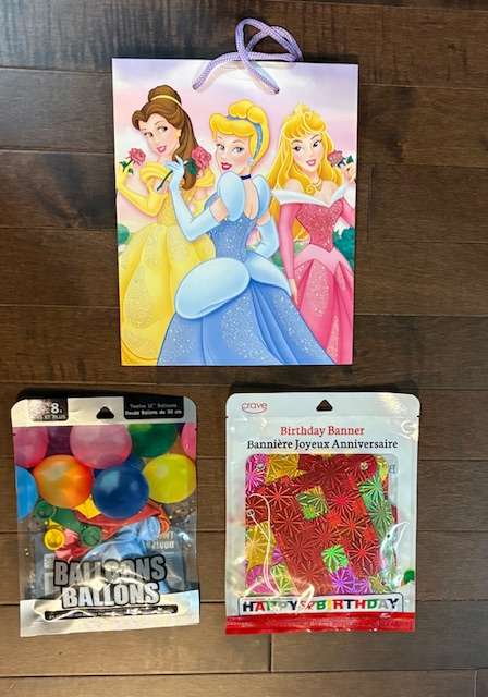 Girls Birthday Bundle with Disney Princess Gift Bag