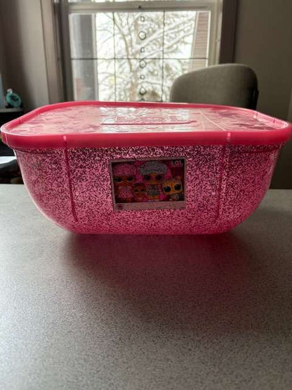LOL Surprise Pink Glitter Carry Case