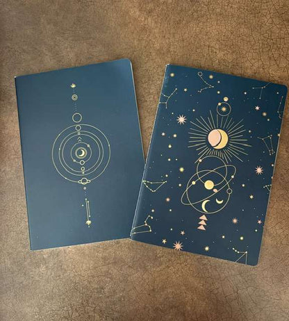 Celestial & Constellation Blue Indigo Notebooks