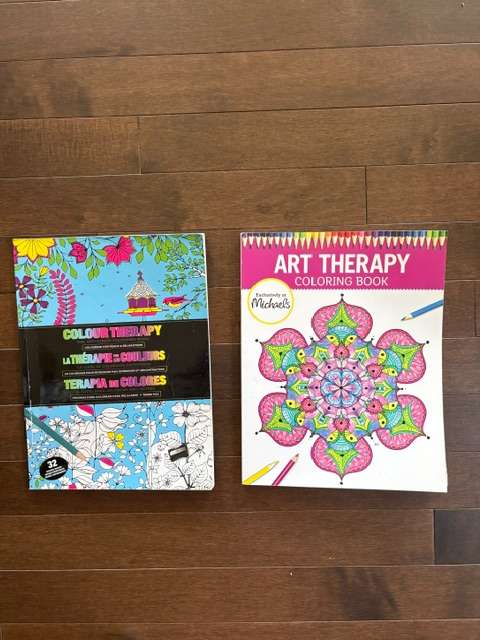 Colour Therapy and Art Therapy Coloring Books