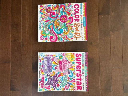 Two Notebook Doodles Coloring and Activity Books