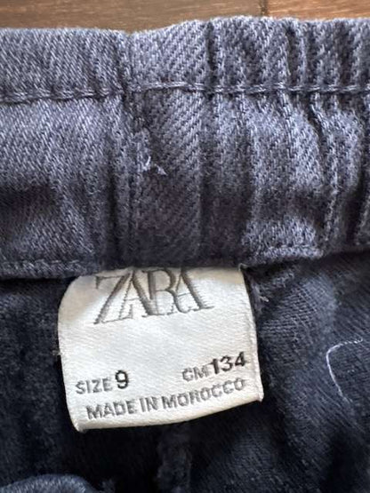 Zara Boys Navy Blue Chino Pants - Size 8/9 (134 cm), Kids 8
