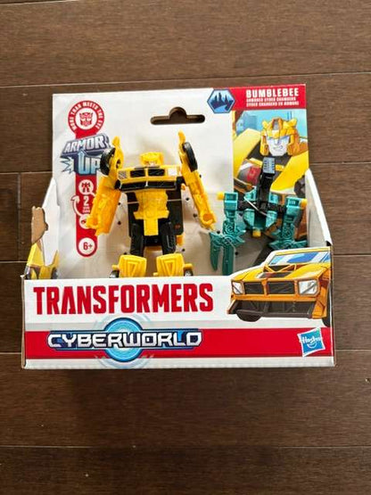 NEW Hasbro Transformers Cyberworld Armored Cyber Changers Bumblebee
