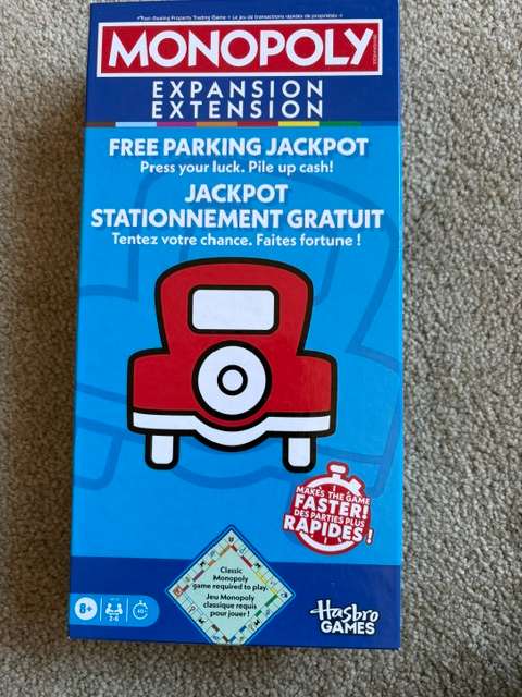 NEW Monopoly Expansion Free Parking Jackpot