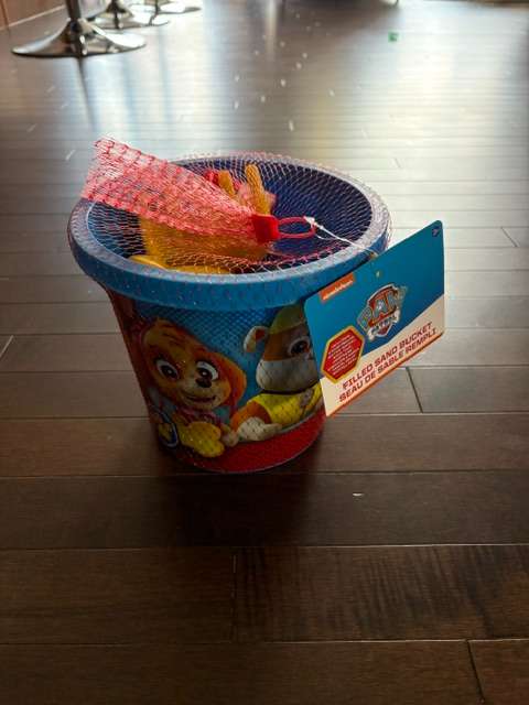 New Paw Patrol Sand Toy Bucket & Sand Toys
