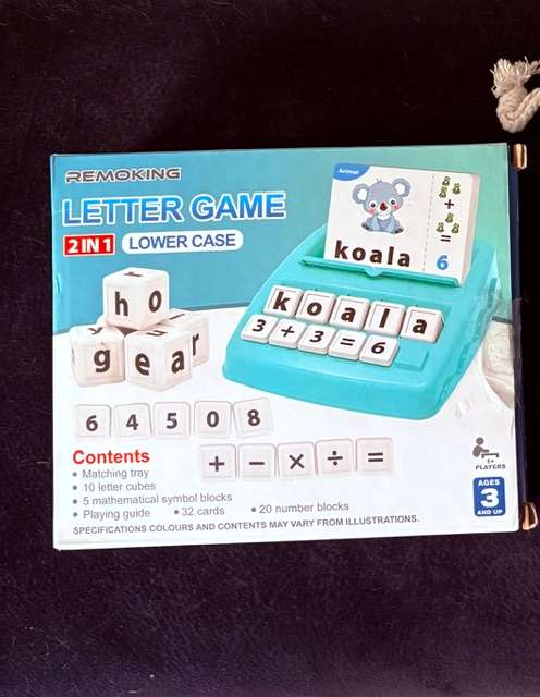 NEW Educational Letter Game