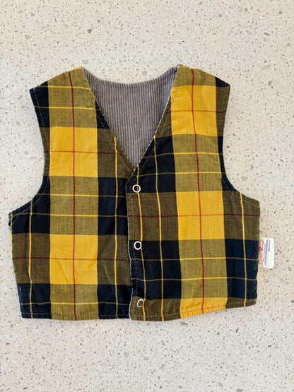 Vintage Button Up Vest , Kids 5/5T