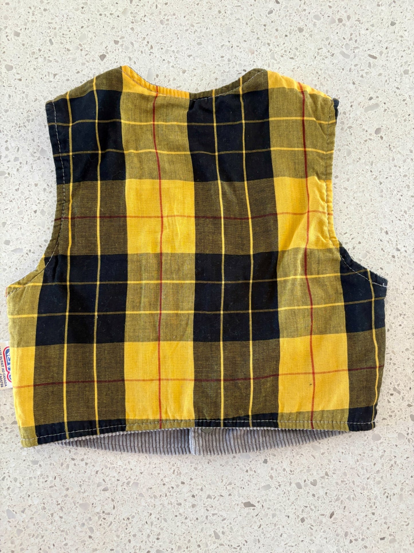 Vintage Button Up Vest , Kids 5/5T