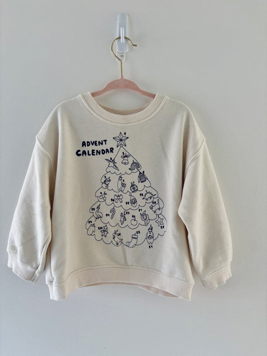 Christmas Advent Sweatshirt , Kids 2T