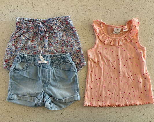 Zara & Gap Girls Tank and Shorts Bundle 5T, Kids 5/5T (extra small)