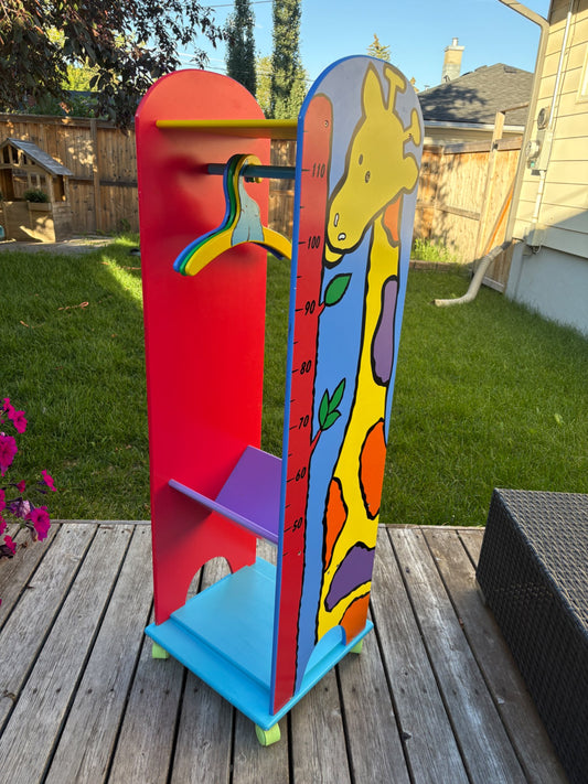 Roller Dress-up Organizer with Animal Hangers