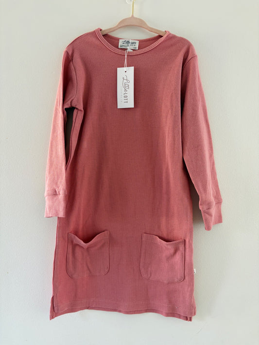 *NEW* Little Lott Ribbed Pocket Dress 5/6T, Kids 5/5T