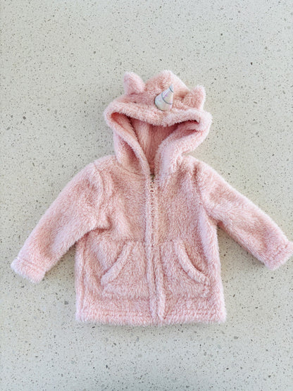 Unicorn Zip-up Hoodie , Kids 6 Month (3-6M)