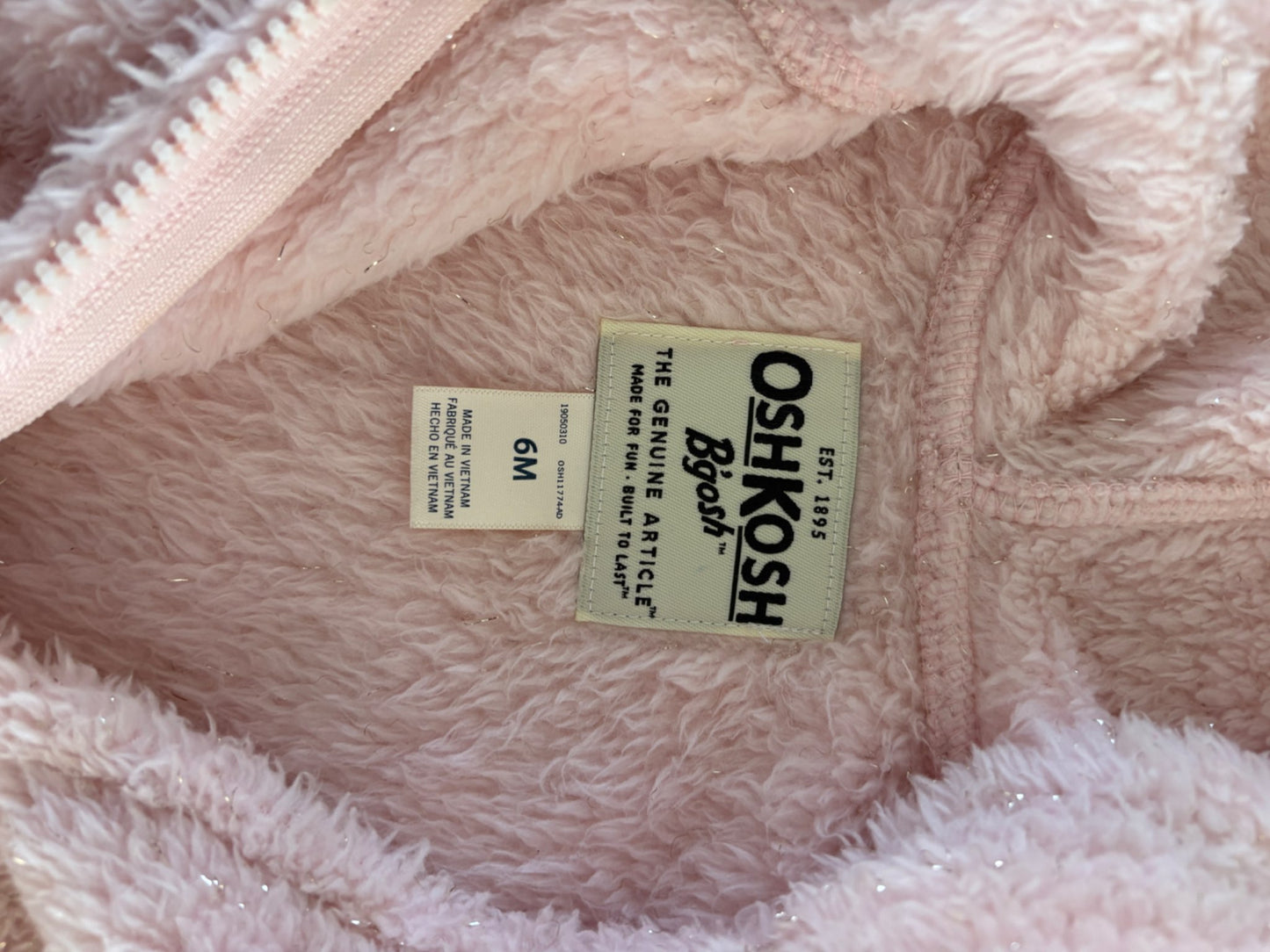 Unicorn Zip-up Hoodie , Kids 6 Month (3-6M)