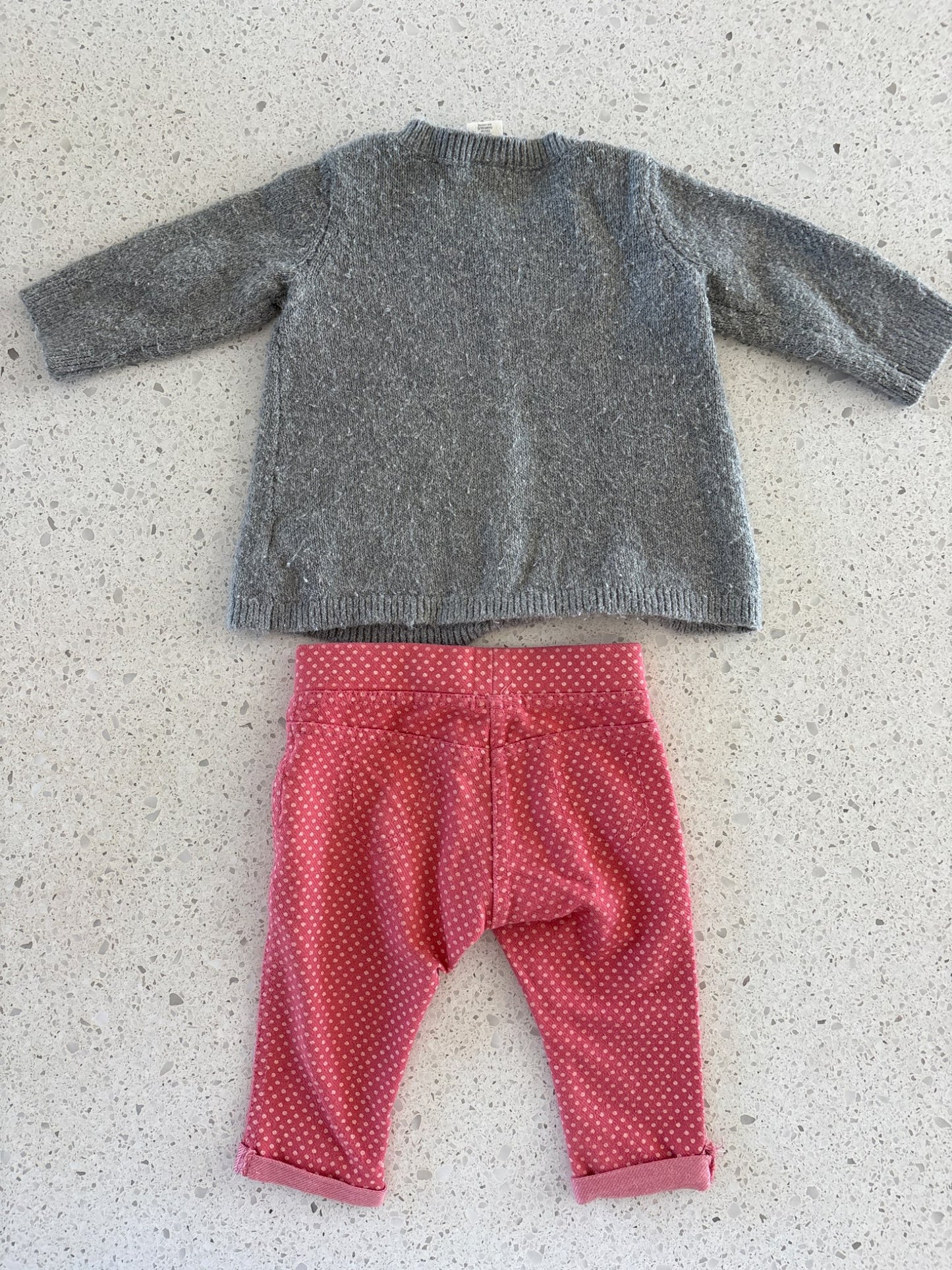Penguin Sweater & Pants 3-6 month , Kids 6 Month (3-6M)