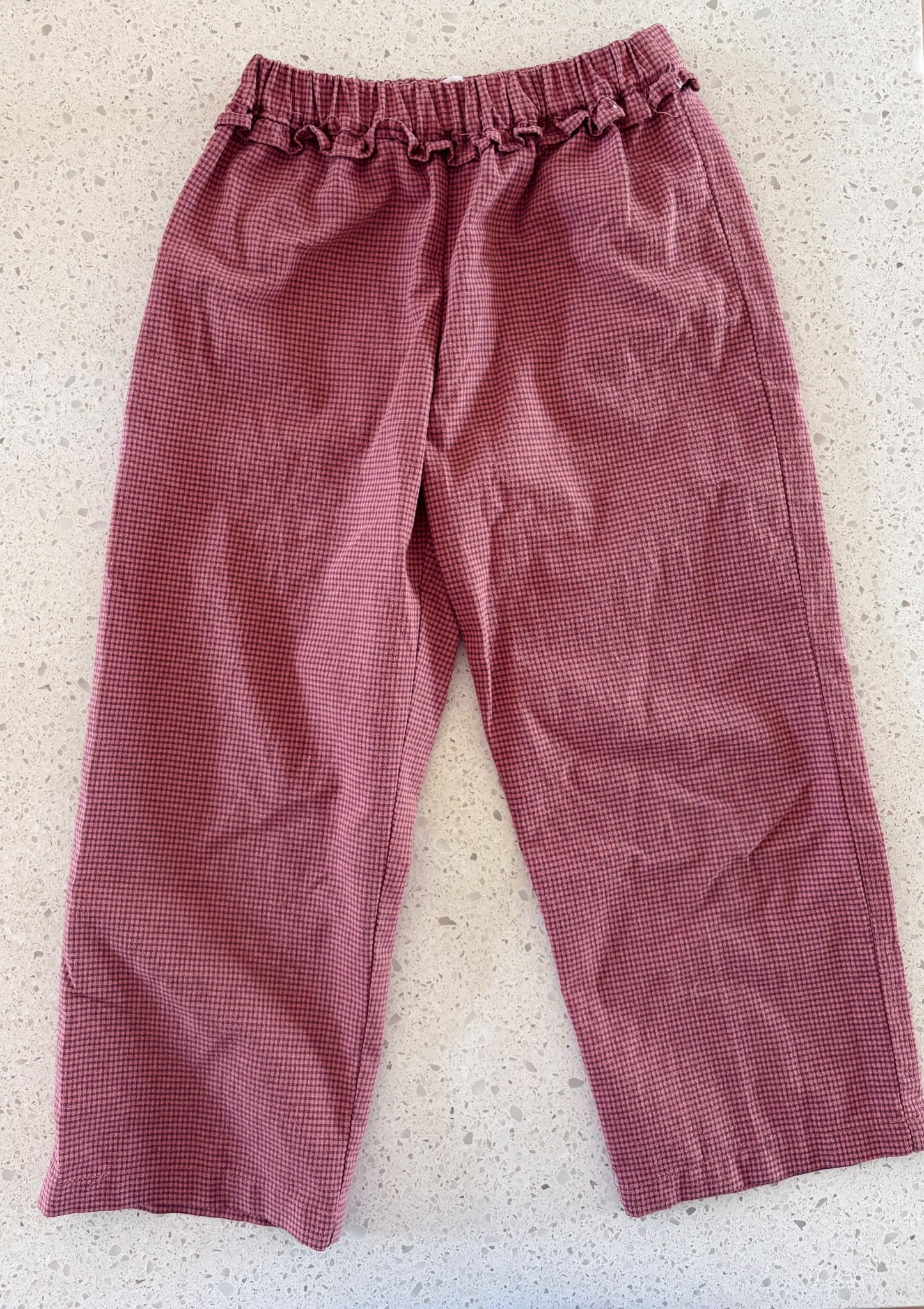 Zara Gingham Culottes (size 6) , Kids 6/6X