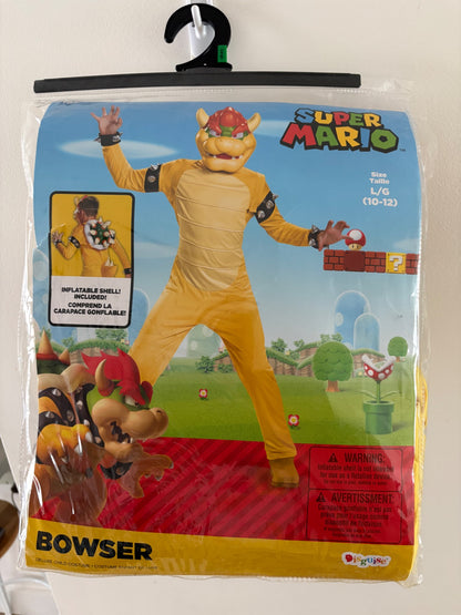 Mario Bowzer Halloween Costume (10-12) , Kids 10