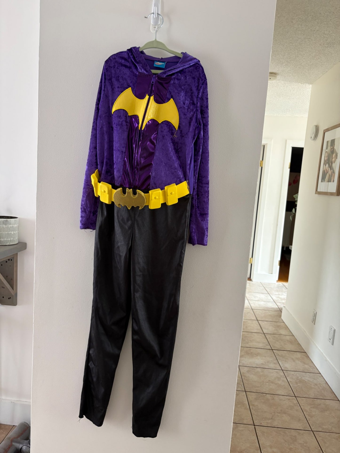 Batgirl Onesie Halloween Costume  , Kids 6/6X