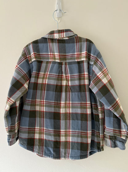 Fleece lined Plaid Flannel Button Up (4T) , Kids 4/4T