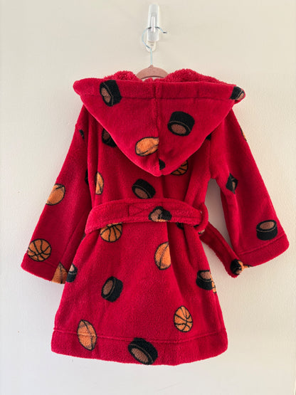 Red Sports Theme House Coat ( Size 2/3), Kids 3T