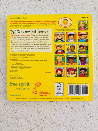 Pacifiers are not Forever Board book