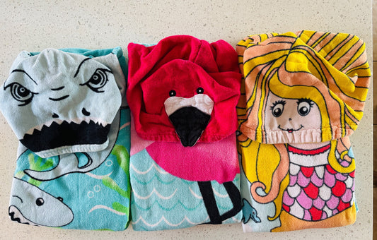 Trio of Hooded Towels