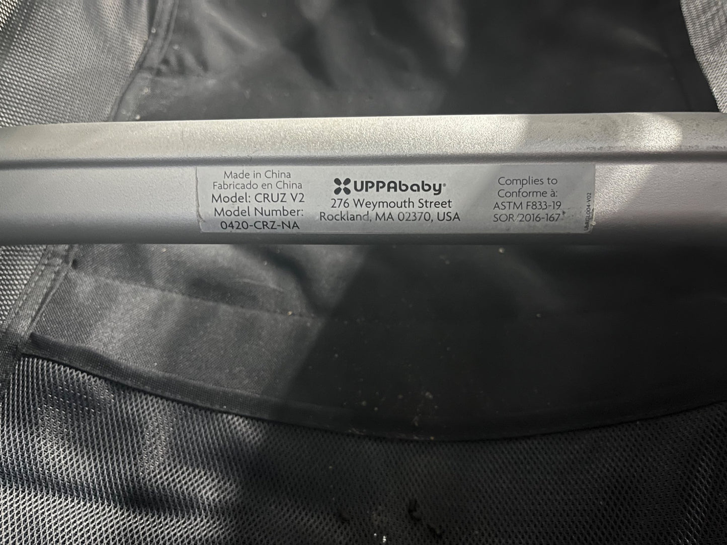 Uppa Baby Cruz V2 - MSRP -$960
