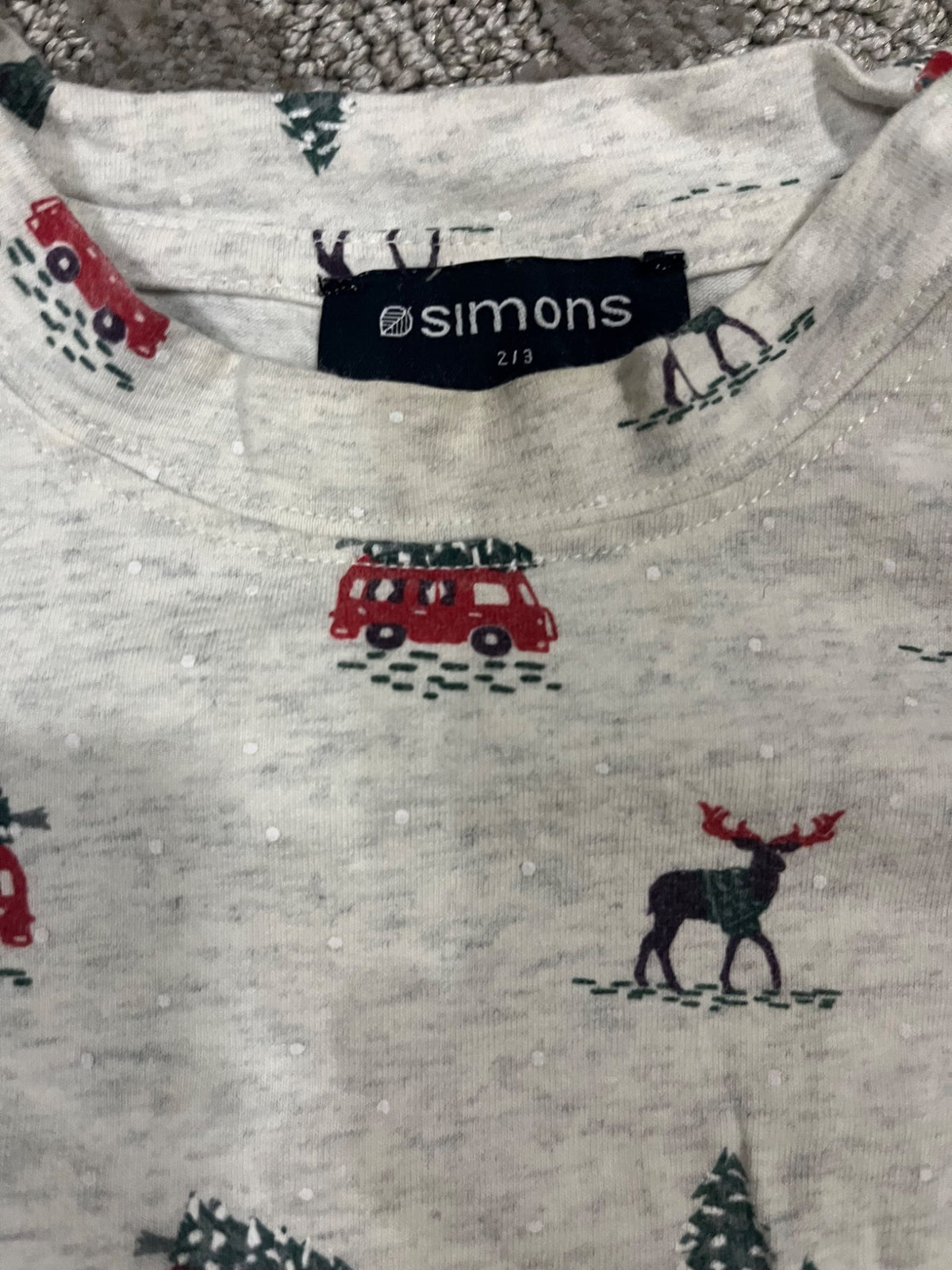 Winter pajama set- Simons - size 2/3, Kids 3T