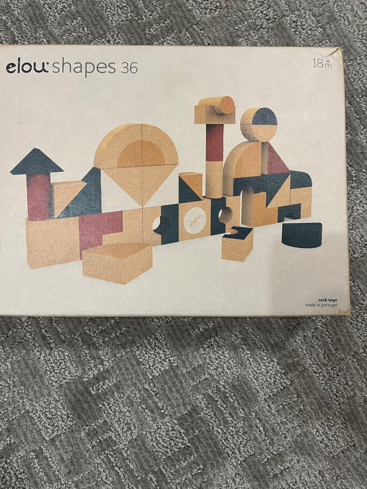 Elou Cork Blocks - set of 36 blocks