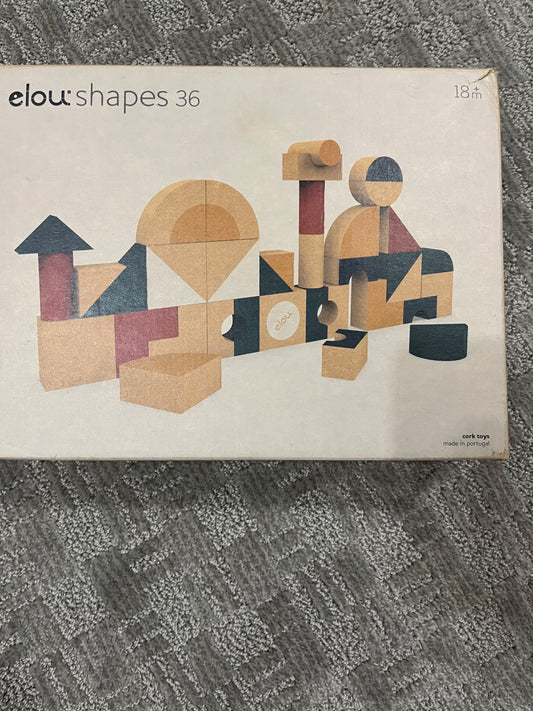 Elou Cork Blocks - set of 36 blocks