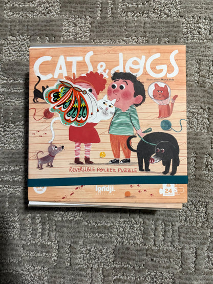 Cats and Dogs reversible puzzle